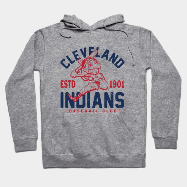 Retro Cleveland Indians by Buck Tee Hoodie by Buck Tee